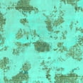 thumbnail image 1 of Ahgly Company Indoor Square Abstract Turquoise Blue Modern Area Rugs, 8' Square, 1 of 4