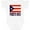 AA-White, variant on Inktastic Puerto Rico Flag & Name Boys or Girls Baby Bodysuit