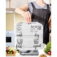 thumbnail image 2 of Laundry Room Stand Mixer Dust Cover with Storage Pocket & Handles,Cartoon Wash Dry Fold Repeat Simple Lines Art Fits All Tilt Head & Bowl Lift Kitchen Appliance Cover Accessories,4.5-5 Quart, 2 of 6