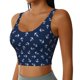 thumbnail image 2 of Balery Nautical Themed Simple Anchors Sujetadores deportivos con espalda cruzada para mujer, acolchados, sin costuras, de alto impacto, ideales para yoga, gimnasio, entrenamiento y fitness.-Small, 2 of 8
