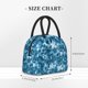 thumbnail image 2 of Balery Blue Tie Dye Bolsa de Almuerzo para Mujeres, Caja de Almuerzo, Bolsa de Almuerzo Pequeña Impermeable, Tote de Almuerzo Reutilizable con Gran Capacidad, 2 of 6