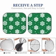 thumbnail image 6 of Balery Snowflake Sun Shield 2 Pack For Car Front Windows Foldable Sun Visor Protector Blocks Max Uv Rays And Keeps Your Vehicle Cool For Most Sedans Suv Truck, 6 of 7