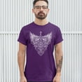 thumbnail image 3 of Tee Hunt Gothic Firefighter Emblem T-shirt Courage Honor Sacrifice Men's Tee, Purple, 3X-Large, 3 of 5
