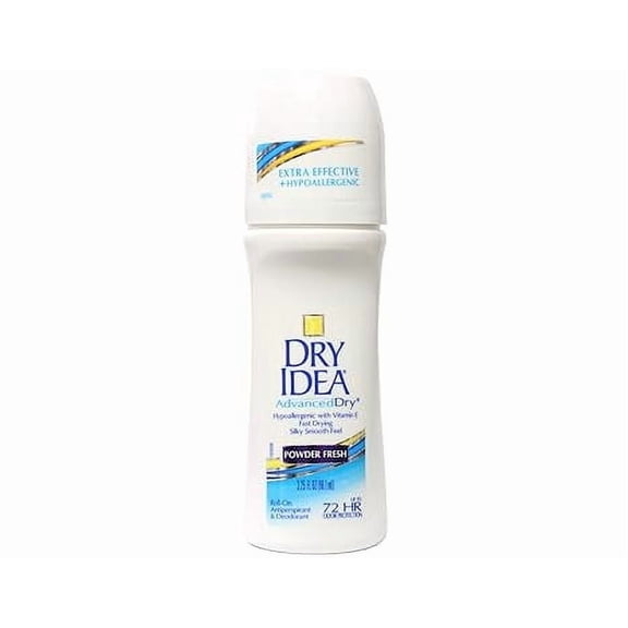 Dry Idea Anti-Perspirant Deodorant Roll-On Advanced Dry Powder Fresh 3.25 Oz , 6 Pack