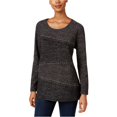thumbnail image 1 of Suéter con tachuelas Style&co. negro mediano Pull-over, 1 of 2