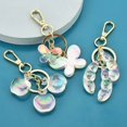 thumbnail image 1 of Keychain Pendant Acrylic Bag Handbag Backpack Metal Keychain Pendant Hanging Keyring Decoration Fashion Stylish Key Chain Craft Girl Decorative Pea, 1 of 1