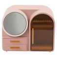 thumbnail image 6 of Cosmetics Storage Box Makeup Organizer with LED Light and Mirror Rechargea, 6 of 12