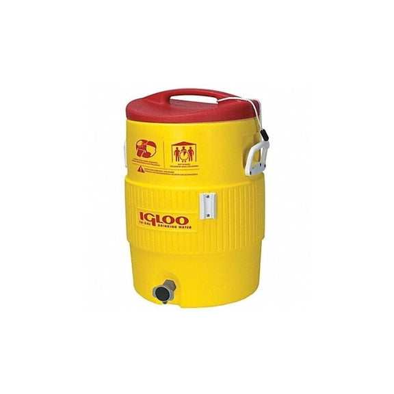 385-48153 Heat Stress Water Coolers, 5 gal, Red/Yellow