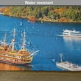 thumbnail image 6 of Ambesonne Pirate Ship Place Mats Set of 4, Lake Ashi in Japan, Standard Size, Green Blue Orange, 6 of 6