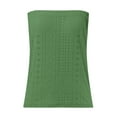 thumbnail image 5 of DondPO Vest Tops for Women Sleeveless Summer Tops Sexy Stretch Tube Top Off Shoulder Top Backless Top Party Loose Backless Top Casual T Shirts for Women Women'S Tops Green 2XL, 5 of 6