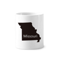 thumbnail image 1 of Titular de cepillo de dientes de cerámica Unbranded Missouri America USA mapa silueta taza 350ml, 1 of 2