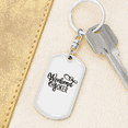 thumbnail image 6 of Weekend Hooker Fishing Stainless Steel or 18k Gold Premium Swivel Dog Tag Keychain, 6 of 10
