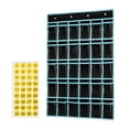 thumbnail image 4 of Classroom Pocket Chart Card Pocket Organizer Multifunctional with 36 Pockets Classroom Hanging Organizer for Closet Home Children's Literacy Black, 4 of 8
