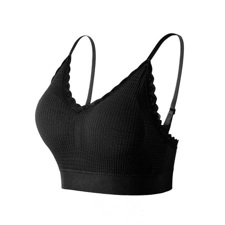 

DENGDENG Women s Wireless Bralettes Padded Bralette for Women Seamless Sports Cami Bra