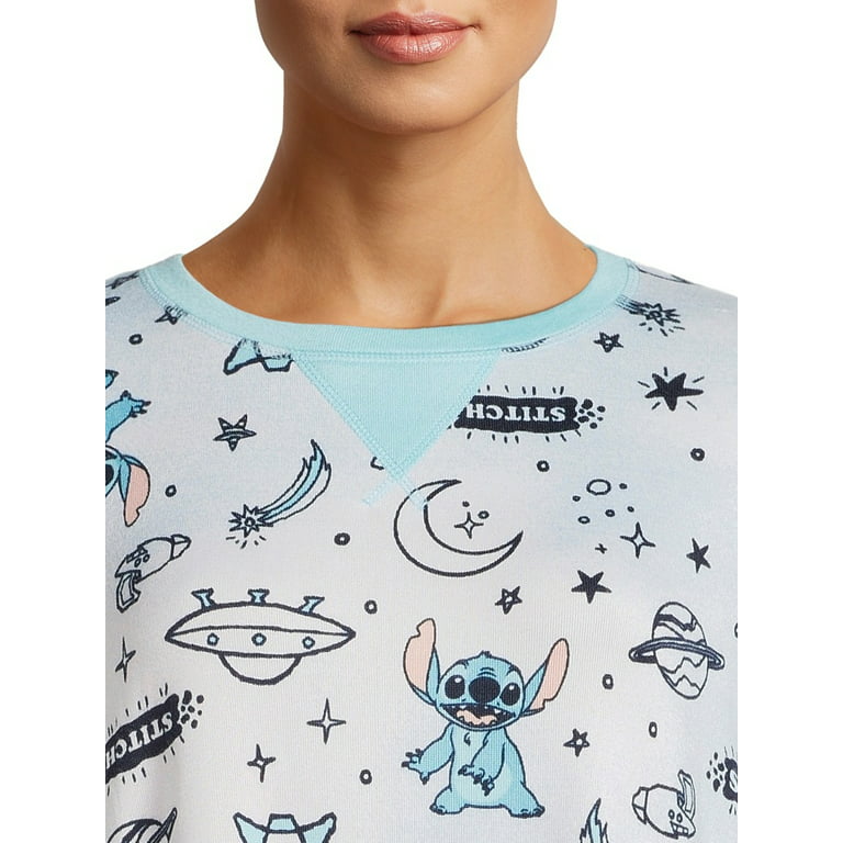 Disney's Stitch Women's and Women's Plus Size Sleep Shirt with Long Sleeves