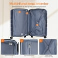 thumbnail image 6 of JOINSUN 24 Inch Carry On Luggage Expandable Hardside Suitcases with Rolling Spinner Wheels & TSA Lock, Blue, 6 of 8