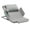 Grey + Metal + Foam, variant on Electric Adjustable Bed Backrest - 300 lbs Weight Capacity, 4-68° Lift, Machine Washable Fabric - for Elderly, Pregnancy, Patients, Handicap Assistance - Fits Most Bed Frames