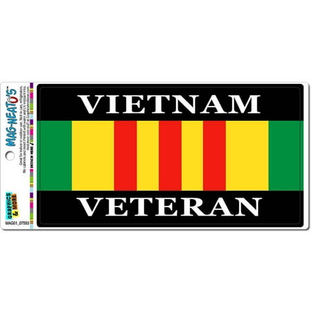 - Vietnam Veteran Ribbon Automotive Car Refrigerator Locker Vinyl Magnet
