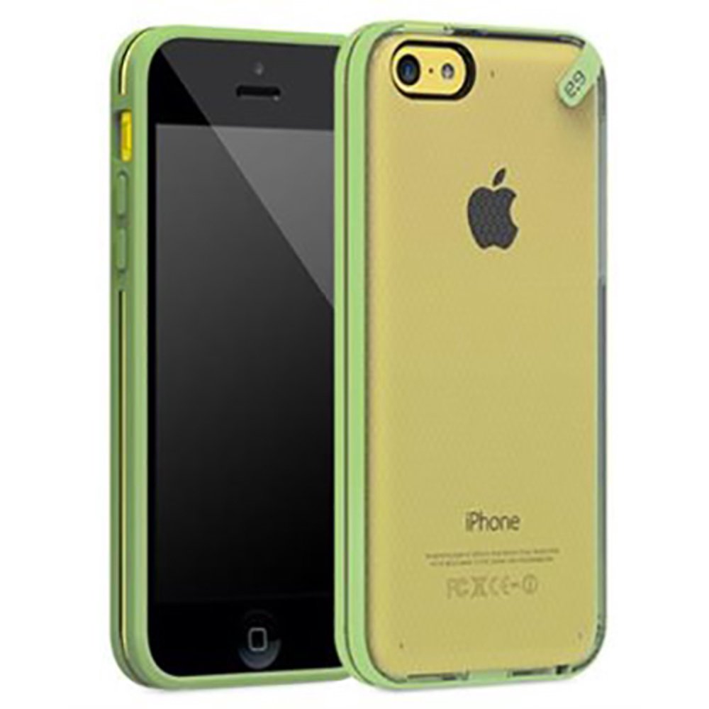 PUREGEAR SLIM SHELL LIME GREEN CLEAR CASE COVER FOR APPLE iPHONE 5c