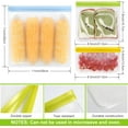 thumbnail image 3 of wqlpp-12 Pack Sacs à Collation Réutilisables Lavables au Lave-Vaisselle, Sacs de Rangement Sans BPA, Sacs de Congélation Extra Épais Étanches Sacs à Lunch Sans Silicone et Plastique Stockage Alimentaire, 3 of 4
