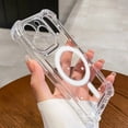 thumbnail image 4 of Shockproof Transparent Magnetic Phone Case For iPhone 15 14 13 11 12 Pro Max 15 Plus For Magsafe Wireless Charge Acrylic Cover, 4 of 5