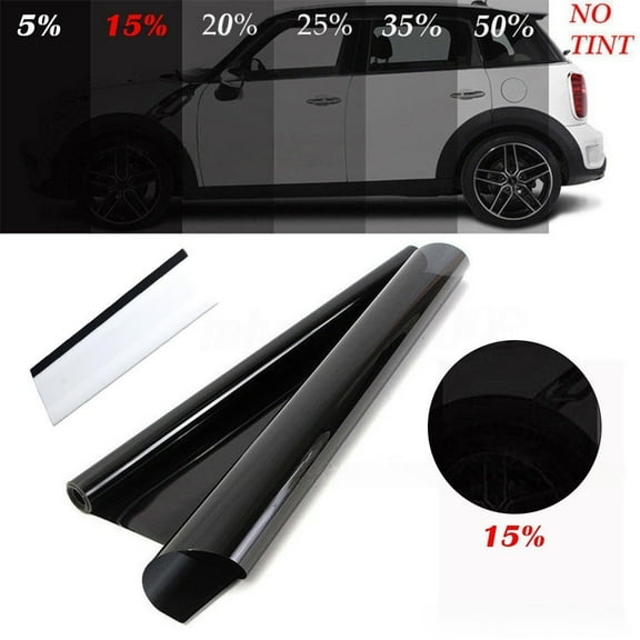 300cm x 50cm 5% 15% Black Car Casement Tinting Film Tint Foil With Rubbing Board