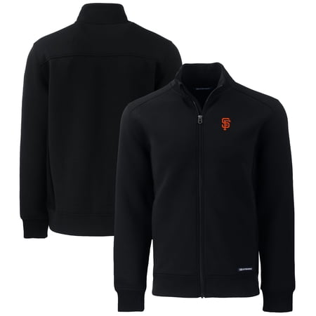 Men s Cutter & Buck Black San Francisco Giants Roam Eco Recycled Full-Zip Jacket
