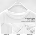 thumbnail image 5 of 2024 Bright Neon Pink And Orange Horizontal Cabana Tent Stripes Ruffle Short Sleeve T Shirts Summer V Neck Tops Fashion Casual Tee, 5 of 6