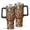 Autumn Halloween Pumpkin, variant on Brown Christmas Deer Pattern Tumbler with Handle and Lid,40oz Double Wall Vacuum Insulated Tumbler,Cups Gift for Women and Men
