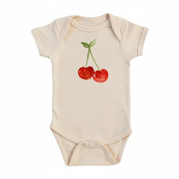 Cherry Newborn Baby Bodysuit