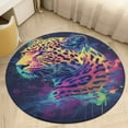 thumbnail image 4 of Tiger Animal Graffiti Washable Round Rug -Circle Area Rugs for Nursery Bedroom, Vintage Non Slip Non Shedding Low Pile Carpet for Living Room Coffee Table Entryway, 4 of 6
