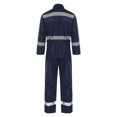 thumbnail image 2 of TiaoBug Men's Long Sleeve Industrial Coverall Safety Enhanced Visibility Striped One Piece Zipper Jumpsuit Navy Blue XL/175, 2 of 7