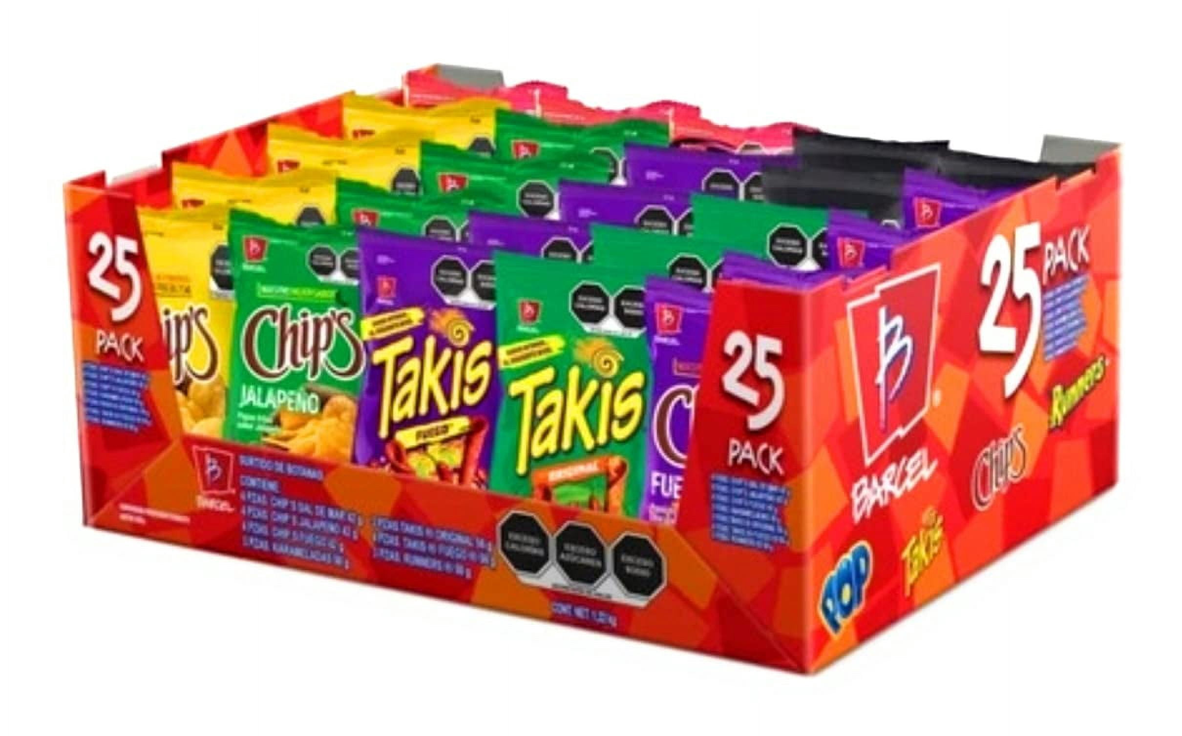 Takis Fuego Barcel Variety 25pack. Chips Fuego - Takis fuego - Takis Corn Pops and more