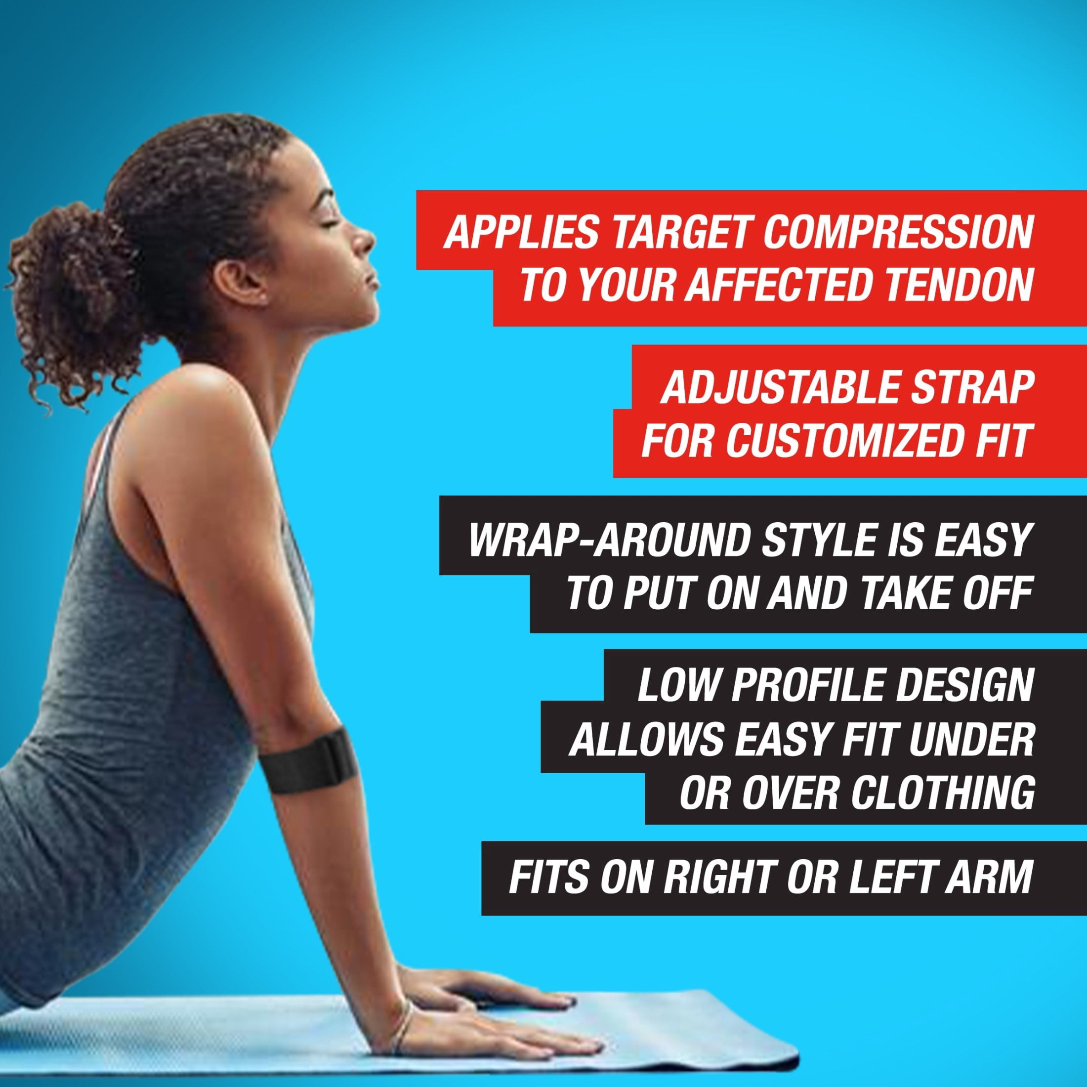 ACE Brand Adjustable Tennis Elbow Strap, 1 Support
