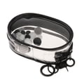 thumbnail image 4 of Bolsa pequeña para muñecas, bolsa transparente de PVC para exhibir muñecas, organizador colgante, bolsa de almacenamiento para muñecas pequeñas de PVC Ovalado negro, 4 of 9