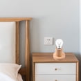thumbnail image 4 of Solid Wood Table Lamp Base E27 220V Wooden Light Holder w/Switch Line (C), 4 of 7