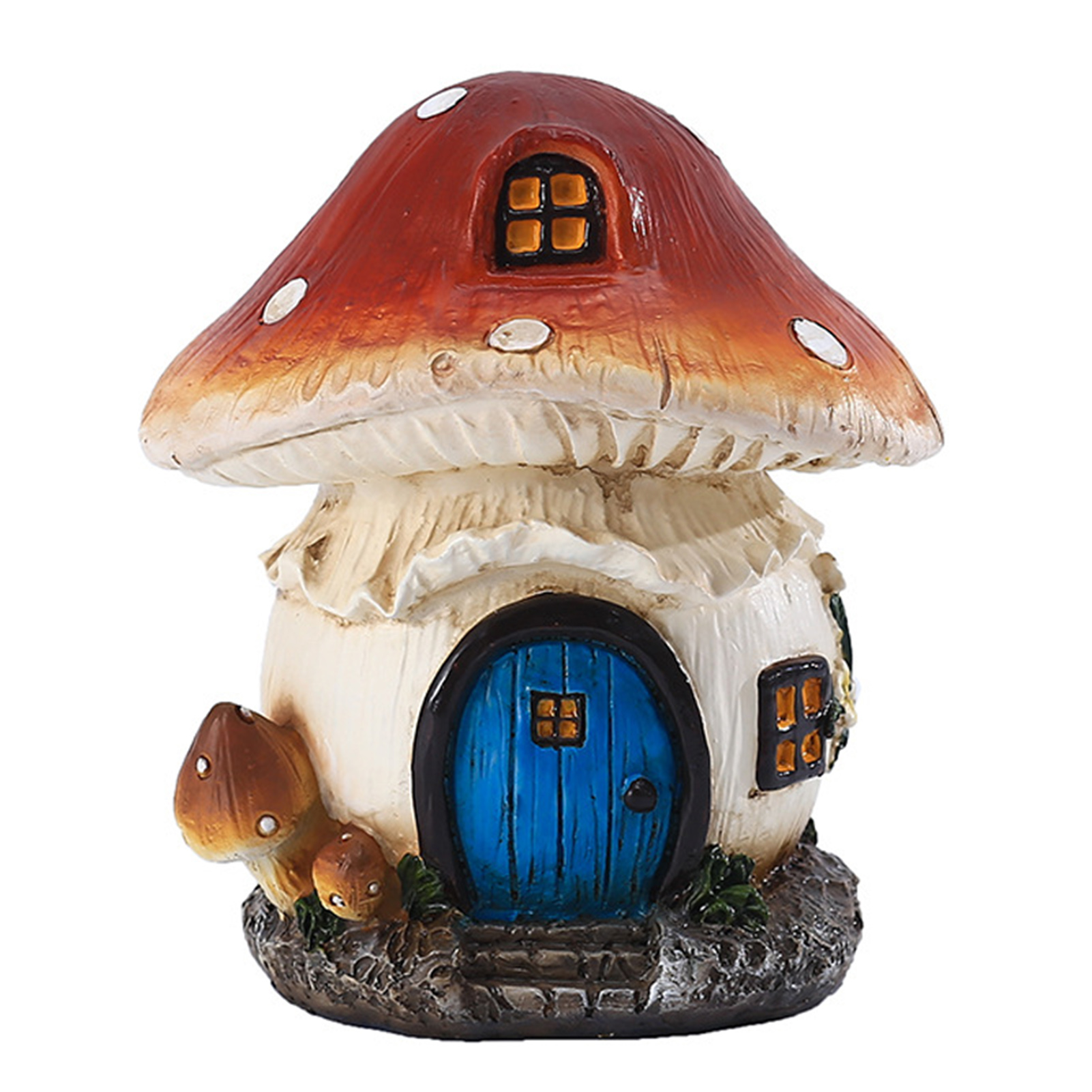 Statue Champignon En Résine Pour Jardin - Décoration Moderne 18 Cm - Cadeau Déco Pour Extérieur Ou Intérieur