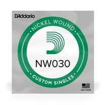 D'Addario NW030 Nickel Wound Electric Guitar Single String, .030