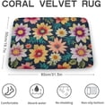 thumbnail image 3 of Shabby Chic Cute Flower Velvet Bath Rugs Non Slip and Absorbent Foam Bathroom Rug Mat Bedroom Vintage Decor Retro Blush Bath Rugs for Kitchen Shower Sink Decor 19.7"x31.5", 3 of 8