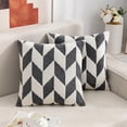 thumbnail image 4 of XWSHYW Almohadas y Fundas Funda de Almohada de Terciopelo con Copos de Nieve, Funda de Almohada de Felpa para Sofá de Oficina, Funda de Cojín Geométrico, Funda de Almohada para Cabecera de Hogar, 4 of 6