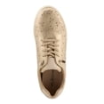 thumbnail image 3 of Flexus Women's RAYFIELD Lace-Up Athletic Shoes – Floral Etched Design, Arch Support, Shock-Absorbent Outsole, 3 of 9