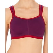 Natori JEWEL VIOLET/STRAWBERRY Yogi Convertible Sports Bra, US 34D, UK 34D