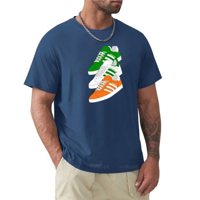 Camiseta de algodón para hombre ropa de talla grande tops negros