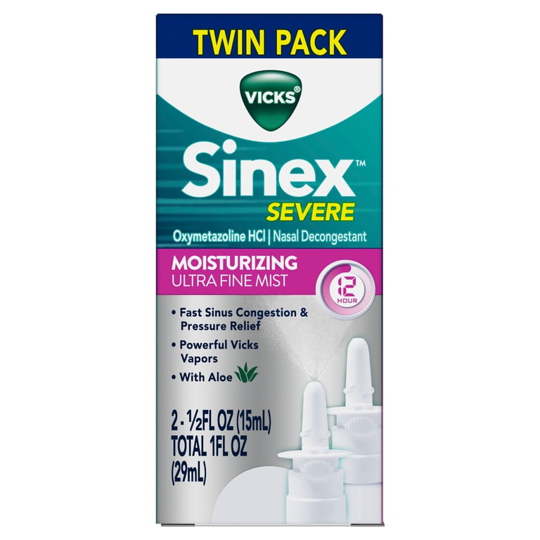 Vicks Sinex Severe Moisturizing Ultra Fine Nasal Mist with Aloe