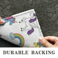 thumbnail image 6 of White Cartoon Unicorn Rainbow Star Pattern Door Rugs,Washable Non Slip Door Mats Indoor,Decorative Door Mats,Entry Mat Indoor for Entrance,Bedroom,Kitchen,Bathroom,16"x47", 6 of 6