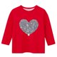 thumbnail image 4 of Blusas y camisas de cuello redondo y manga larga para niños, blusas/camisas de poliéster con estampado de corazones, mangas 3/4 y cuello redondo, elegantes e informales., 4 of 4