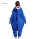 thumbnail image 1 of Pijama con cremallera de tiburón azul para hombre y mujer, ropa de dormir para fiesta de Halloween, Kigurumi, regalo de cumpleaños, 1 of 4