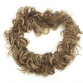 thumbnail image 4 of SAYFUT Ponytail Buns Wrap Bun Chignon Hair Extensions Wavy Curly Wedding Donut  Hair Extensions Hairpiece Wig, 4 of 8