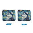 thumbnail image 2 of WOBOGO Oil Painting Styles Husky Laptop Sleeve 15.7 inch Lightweight Zipper Design Soft Padded Protection Against Scratches and Impacts, 2 of 8