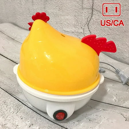 

7-Capacity Alcyoneus Egg Cooker Egg Boiler Electric Hard Boiled Egg Maker with A Compact & Easy to clean Noise-Free & Auto Off Tech Egg Cooker Safety 7-Capacity Boiled Eggs 110V US Plug Yellow White